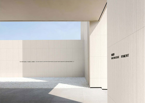 ไฟเบรค 60x120cm แมทฟินิช เบจ ทราเวตติน หินนอก ผ้าม่านผนัง โปเซลิน Tile สําหรับระเบียงและสวน