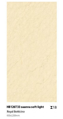 สีเหลือง ไม่ลื่น ทนทาน ดินเนียน ดินตึก 1200x600x18mm ร่างเต็ม สําหรับสวน