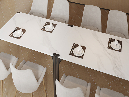 แผ่นหินสังเคราะห์ Matt White ขนาด 1420x2700 มม. เกรด AAA