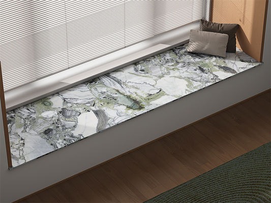 ภายในผนัง แผ่นมะพร้าวและทนทานการใช้งาน 160x320cm โปรเซลีน แผ่นหิน sintered สําหรับห้องนั่งเล่น