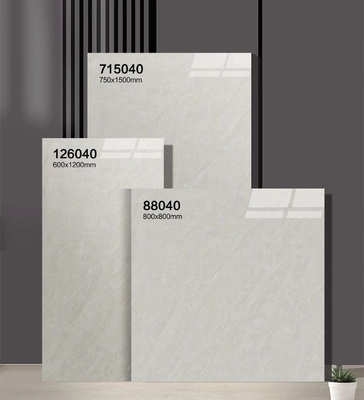 กระเบื้องพื้นทนทาน และกระเบื้องโปรเซลีนแบบกระจกกระจก 750x1500 มิลลิเมตร สําหรับห้องนอนและสํานักงาน