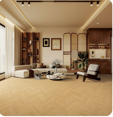 กระเบื้องพอร์ซเลนลายไม้ ขนาด 600x1200 มม. สีน้ำตาลอ่อน เกรด AAA