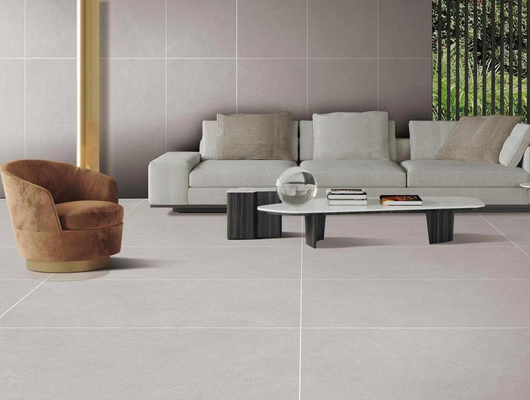 สีเทาเกรด AAA 120x60cm กระเบื้องโปร์เซลินอ่อนกระจกและพื้นภายใน กระเบื้องกันคลื่นสําหรับห้องนอนและร้านอาหาร
