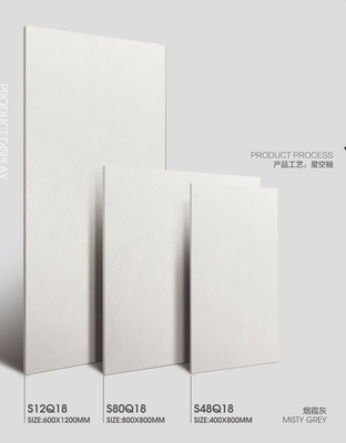 ผนังภายในกันกรด 1200x600 มิลลิเมตร กระเบื้องโปร์เซลนแบบกระจกอ่อนที่ทันสมัยสําหรับระเบียง