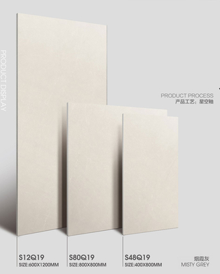 กระเบื้องปูพื้นพอร์ซเลนในร่มเกรด AAA ขนาด 600x1200 มม. ลายย้อนยุคเคลือบเงา