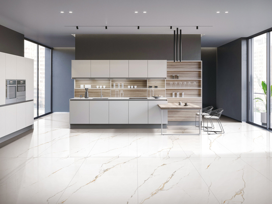 Carrara Soft Glazed 600x1200mm กระเบื้องโปร์เซลีนตกแต่งสําหรับผนังภายใน