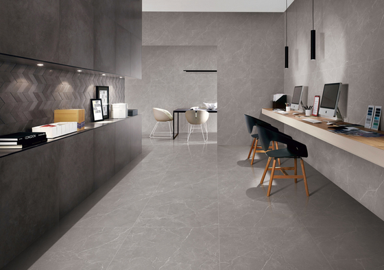 กระเบื้องโปรเซลีนสีเทา 1200x600 มิลลิเมตร และกระเบื้องพื้นภายในสําหรับระเบียง