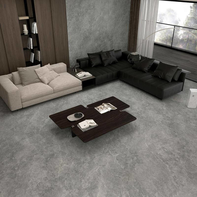 กระเบื้องพอร์ซเลนเคลือบผิวนุ่ม สีเทา ขนาด 1200x1200 มม. สำหรับปูพื้นและผนังภายใน