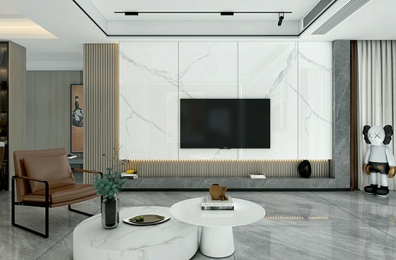 เกรด AAA ทนกรด ดินภายใน กระจกโปร์เซลนเลส 900x1800x9mm สําหรับตกแต่ง
