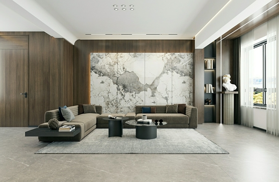 เครื่องประดับวินเทจ 900x1800x9mm ผนังและพื้นภายนอก กระเบื้องโปรเซลีนเคลือบกระจกสําหรับการปรับปรุงโครงการ