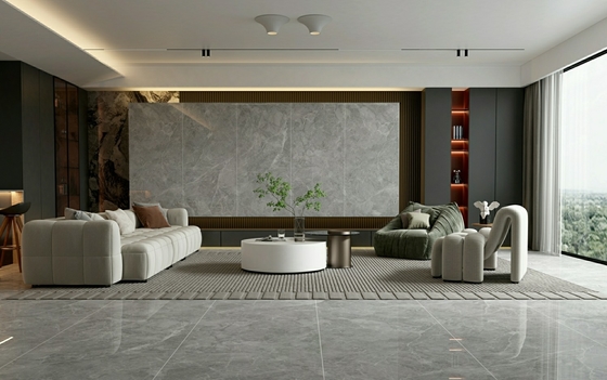 ทนทานการสกัด W.A 0.5% กันน้ํา ผนังภายใน 900x1800x9mm กระจกโปร์เซลีนเคลือบกระจกสําหรับห้องนั่งเล่นและห้องน้ํา