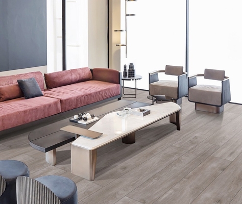 แผ่นโพรเซลีนไม้ทนทานสีน้ําตาลไม่เลื่อน 250x1500 มิลลิเมตร สําหรับอาคารและโครงการ