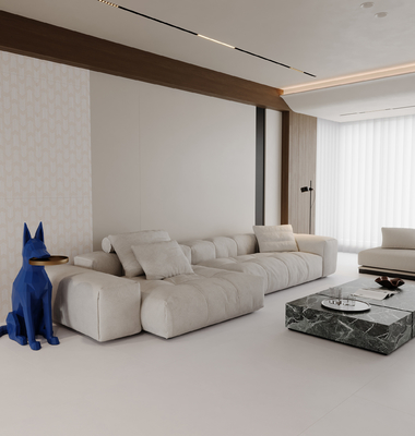 สีเบจเหลือง 600x1200mm แมทต์ กระเบื้องโปร์เซลีนกระจกสําหรับระเบียงและกระเบื้องพื้นทนทานการสวมใส่สําหรับครัว