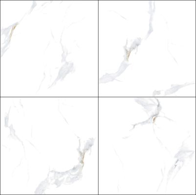 กระเบื้องพอร์ซเลนขัดเงาสีขาว Carrara ขนาด 800x800 มม. กันลื่น