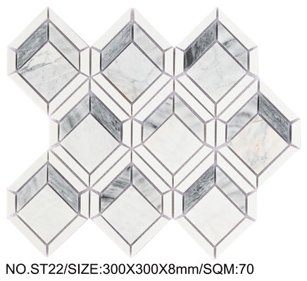 โมไซค์หินธรรมชาติ ขนาด 300x300 มิลลิเมตร