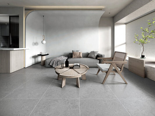 ผิวสีเทาทนคราบ 600x1200mm Matt Mold ดินภายใน กระเบื้อง Porcelain สําหรับร้านอาหารและตกแต่ง