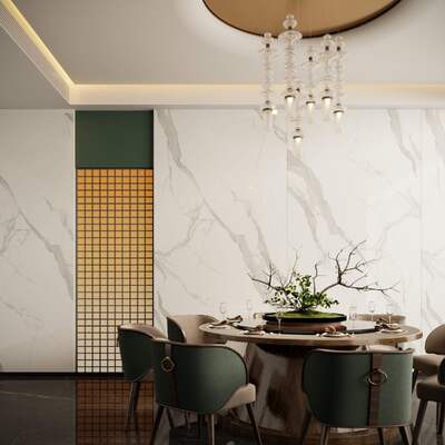 Carrara White Moisture-proof and Firebrick 1600x3200mm Full Body Slabs Marble Thickness 12mm Wall Polished Sintered Stone Slab For Dedroom and Kitchen