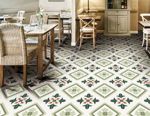 กระเบื้องโพรเซลานโมร็อกโกเกรด AAA ขนาด 20x20 ซม แมทท์ฟินิช