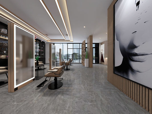 เกรด AAA ดิน 9.6 มม. กระเบื้องเคลือบเงา 80x80 ซม. หินอ่อน Porcelain