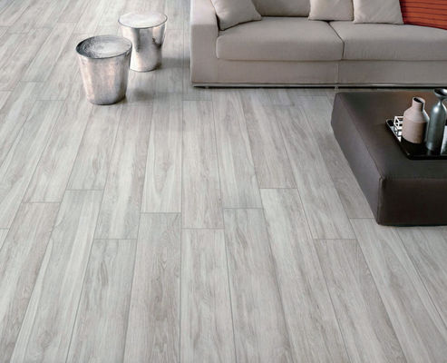 กระเบื้องพอร์ซเลนสีเทาอ่อน 60x120 ซม. W.A 0.05 เปอร์เซ็นต์ 1000SQM กระเบื้องไม้ด้าน Wooden