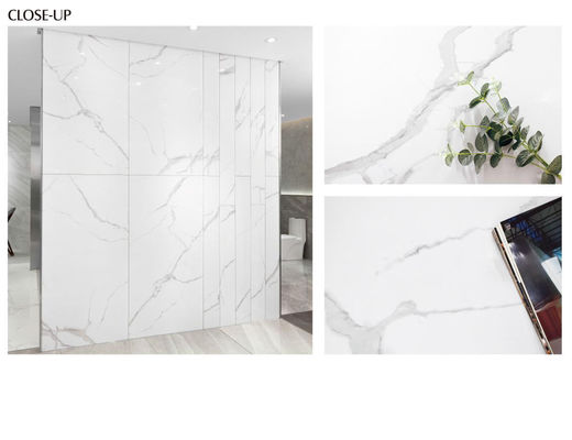 กระเบื้องโปรเซลีนมาร์บอร์ Carrara กระเบื้องกระเบื้อง 600x1200mm