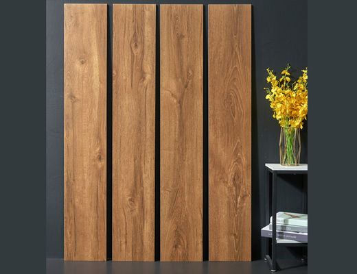 กระเบื้องโพรเซลีนไม้เกรด AAA 250x1500mm สีน้ําตาลอ่อน