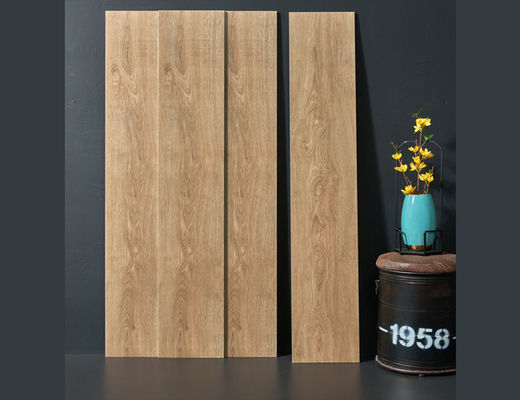 60Boxes/Plt 9.5mmความหนาไม้กระเบื้องพอร์ซเลน250x1500mmสีครีม