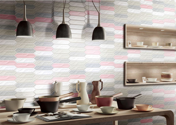 Picket Ripple Surface ร้านอาหารตกแต่งผนังกระเบื้องฉนวนกันความร้อน