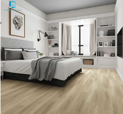 ไม้กระดานไวนิลปูพื้น LVT SPC ทนไฟสำหรับตกแต่งบ้านในร่ม