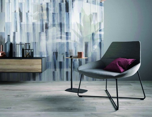 กระเบื้องผนังเซรามิก 100x300 มม. Wave Design สำหรับร้านอาหาร