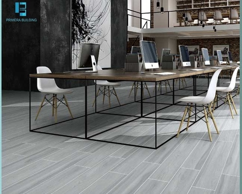 200x1200mm กระเบื้องโปรเซลีนไม้ครบร่างสีเทา